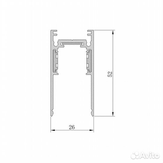 Шинопровод магнитный для трековых светильников