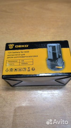 Батарея для шуруповерта Deko