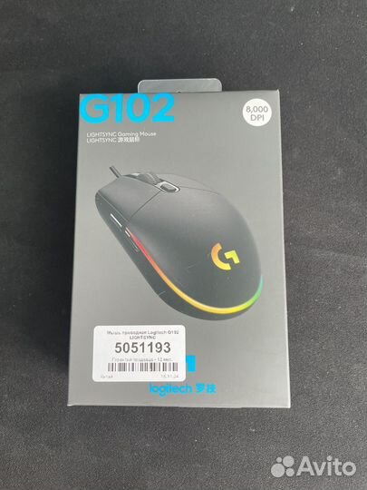 Игровая мышь logitech g102