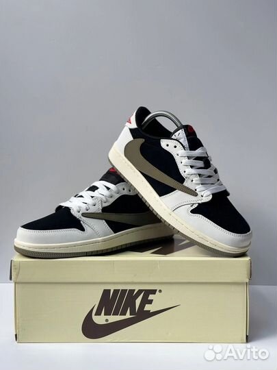 Кроссовки Nike air jordan 1 low travis scott