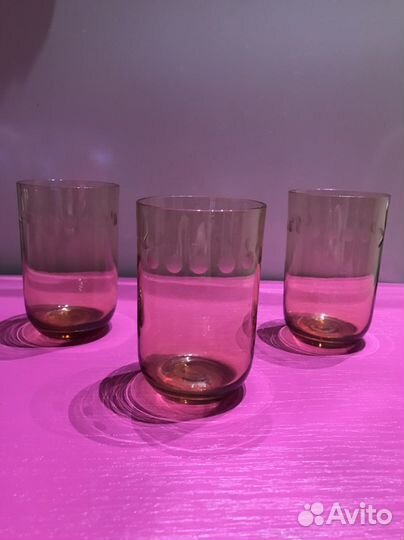 Стакан из цветного стекла СССР