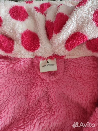 Халат махровый женский с капюшоном