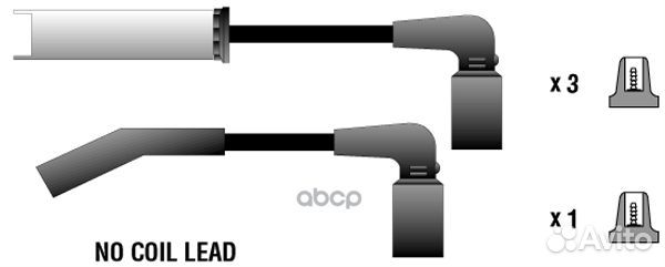 Провода зажигания daewoo lanos(T100) PMC 963053