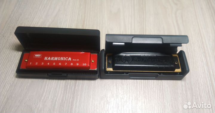 Две губные гармошки Hohner Pro Harp, Harmonica