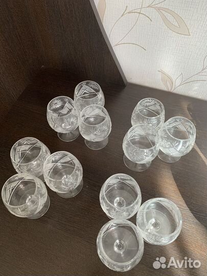 Хрустальные стаканы чехия