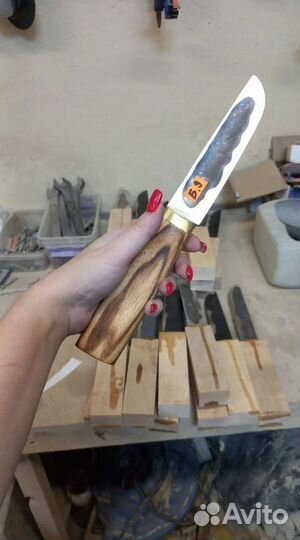 Нож охотничий якутский кованый