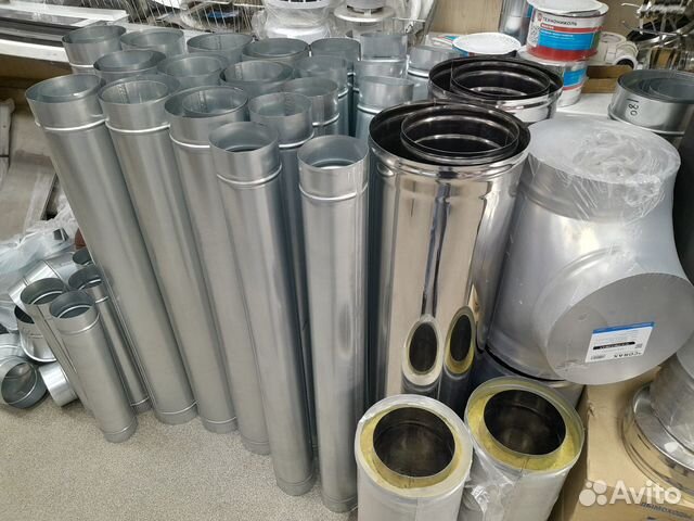 Дымоход/ Труба-сэндвич, отвод, тройник