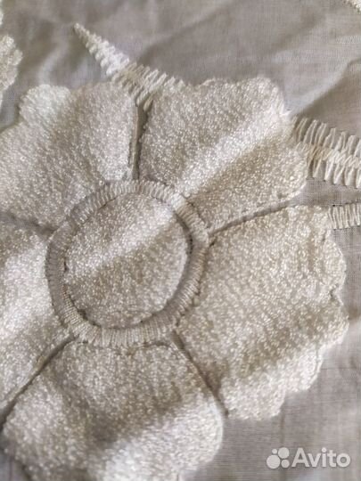 Ткань хлопок с шелком шитье вышивка