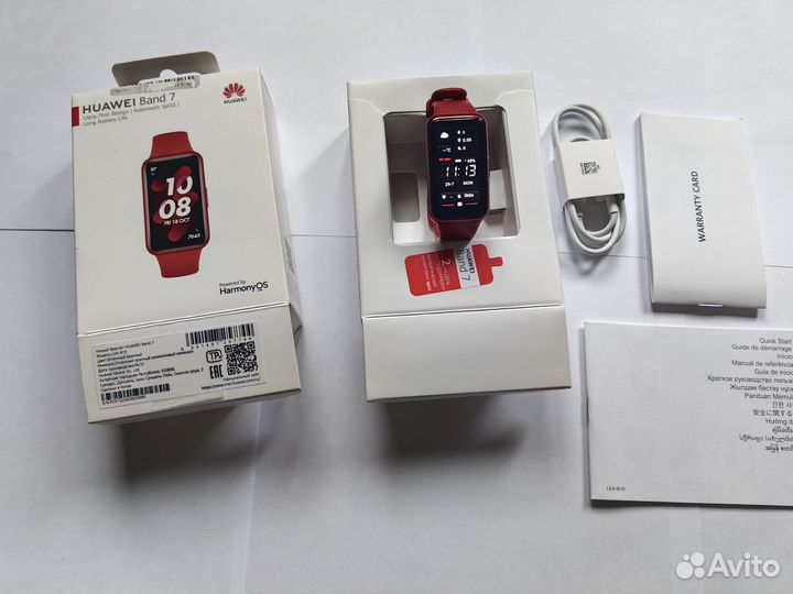 Huawei band 7(red/красный)