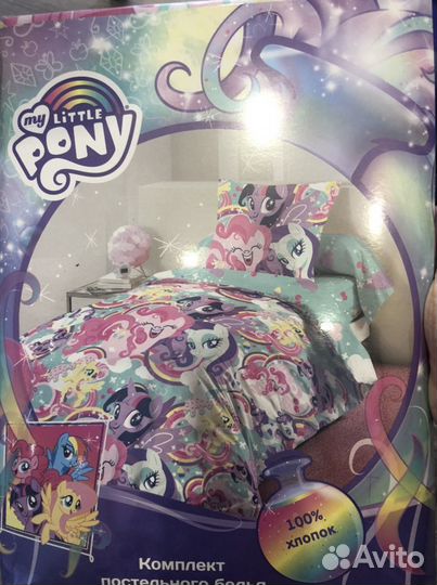 Детское постельное белье Пони, робокар Поли