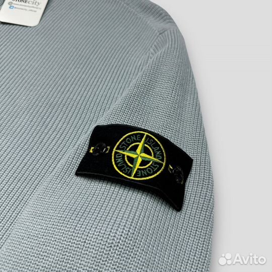 Летний кардиган Stone island светло-серый 526D8