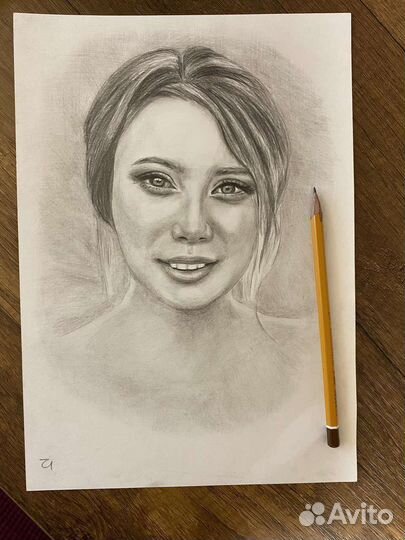 Портрет карандашом,портрет по фото, подарок