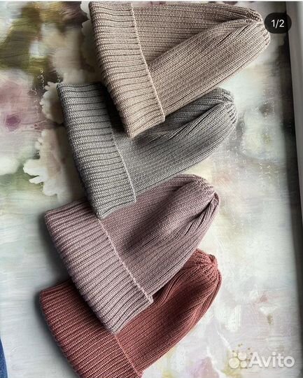 Продаю шапочки из мериноса с шёлком