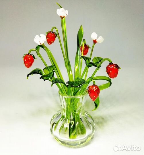 Цветы стеклянные букет