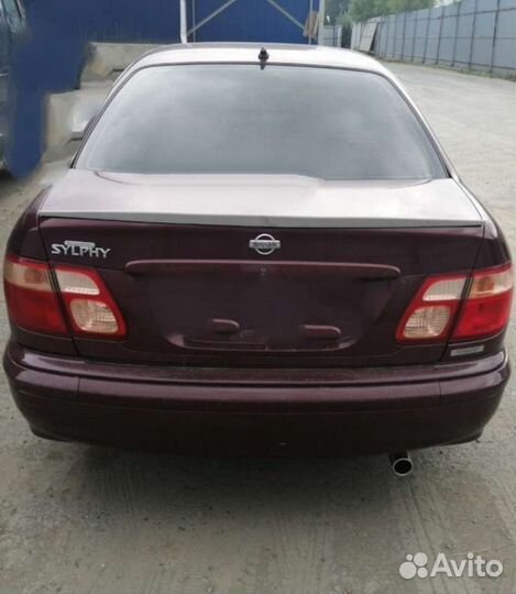 Nissan Bluebird Sylphy (год 2000 -2005) липспойлер