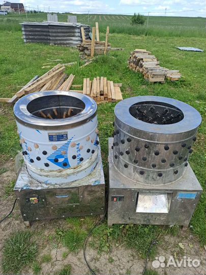 Перосъёмная машина и шпарчан для кур, уток, гусей