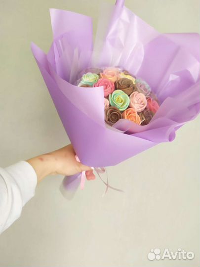 Шоколадный букет, шоколадные розы