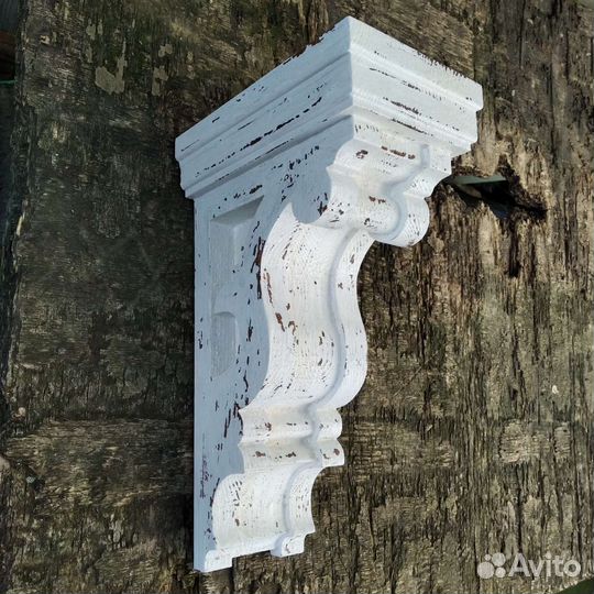 Кронштейн деревянный для кухонной полки Прованс