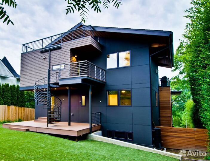 Вентилируемый фасад для частного дома