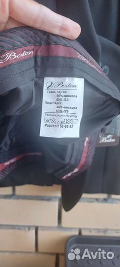Новый с бирками костюм Boston 158 черный