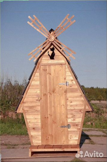 Уличный туалет деревянный З747