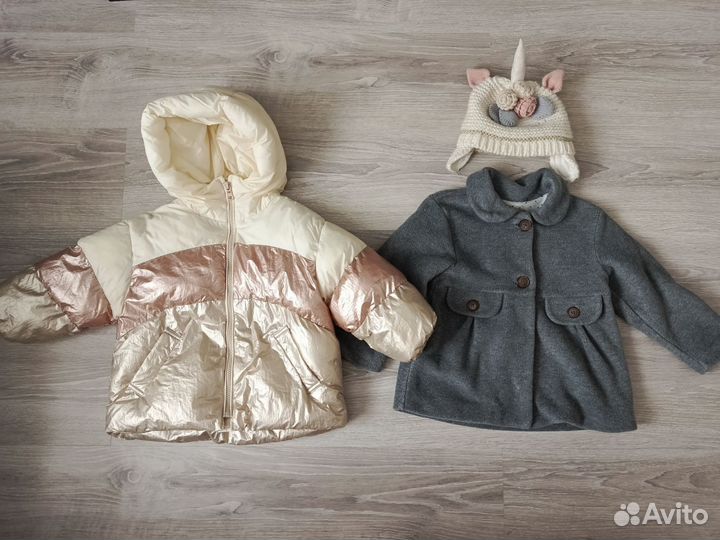 Куртка Zara и пальто Next 104 р
