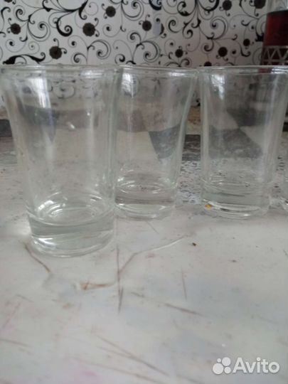 Стопки стеклянные