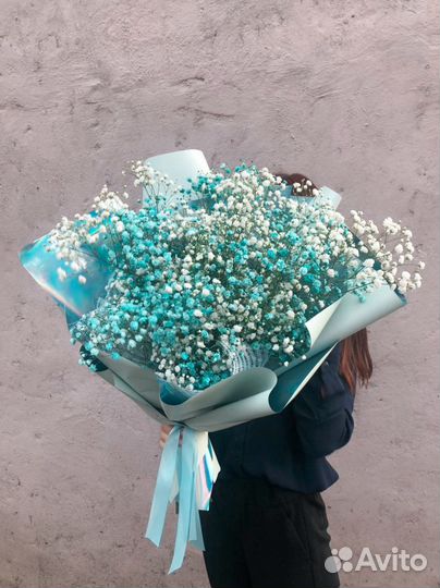 Букет с гипсофилой, доставка Вологда