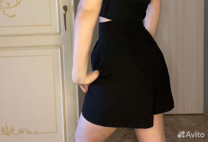 Черные шорты Зара женские