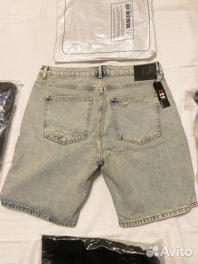 Шорты джинсовые рваные ZEF широкие Турция