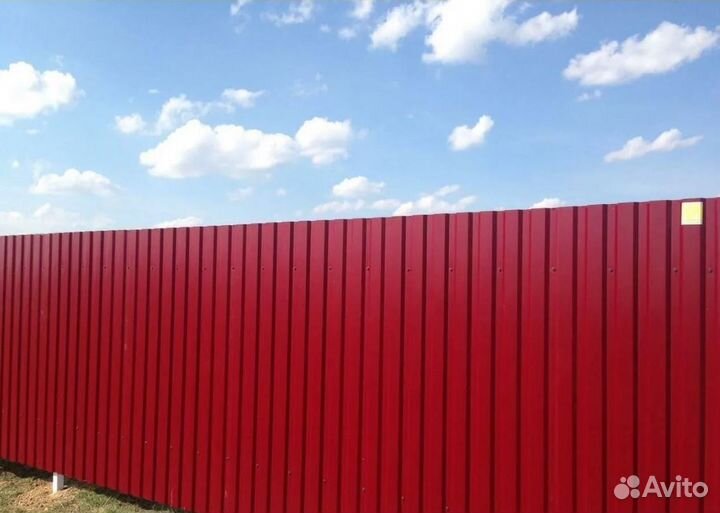 Забор металлический цена за метр под ключ