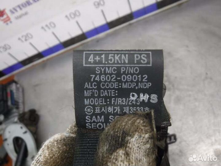 Ремень безопасности передний правый Ssang Yong