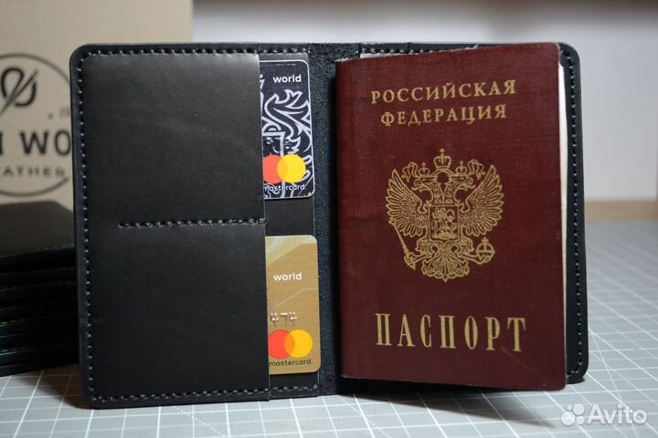 Обложка на паспорт из натуральной кожи