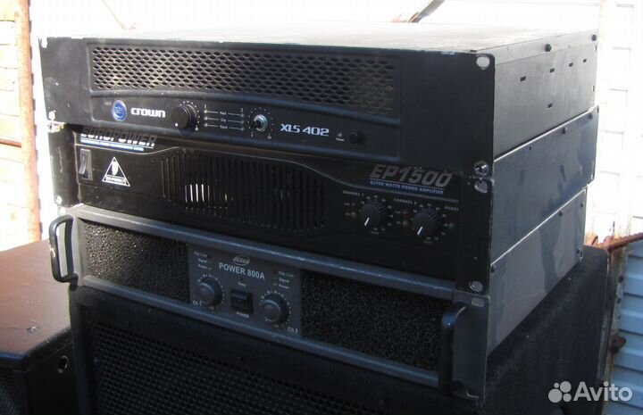 Усилители звука Pro 180-2500W Crown QSC PV Inter-M