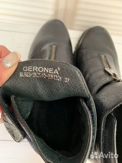Ботинки кожаные 37 размер женские демисезон