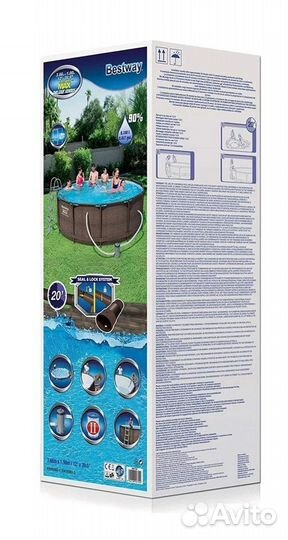 Каркасный бассейн 366 х 100 см 