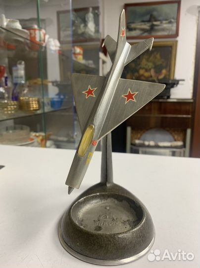 Пепельница СССР Самолет истребитель