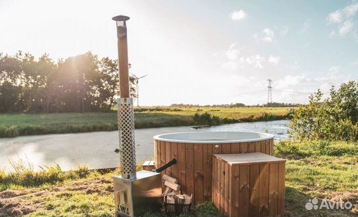 Композитная купель с джакузи и подсветкой P6677