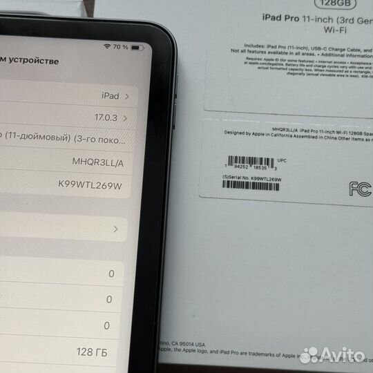 iPad Pro 11 M1 128gb идеал, чек, гарантия