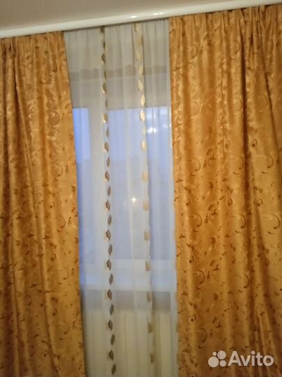 Комплект шторы и тюль бу
