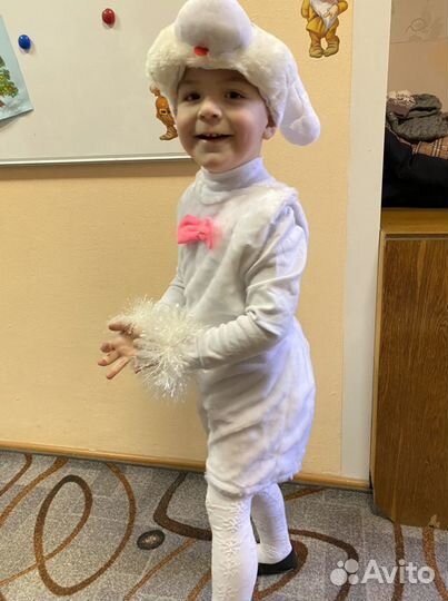 Новогодний костюм зайки 104-110