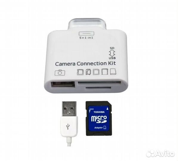 Адаптер Camera Connection Kit для iPad 2,3 белый