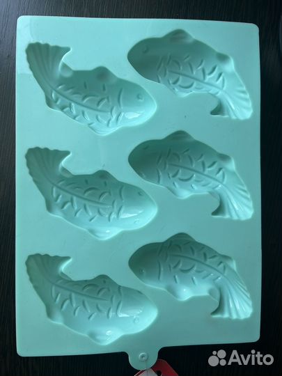 Силиконовая форма для выпечки, 6 ячеек