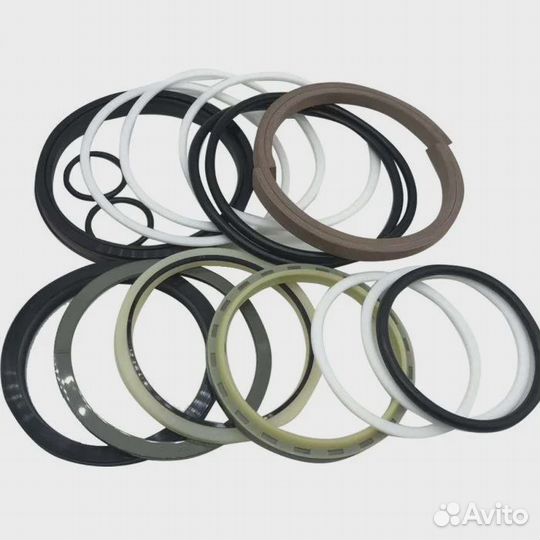 Комплект уплотнений гидроцилиндра стрелы Хитачи zx