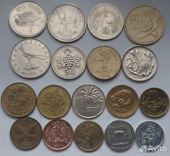 Монеты Иностранка Флора Фауна