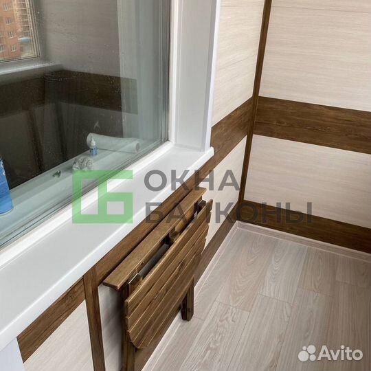 Остекление балконов. Окна пвх