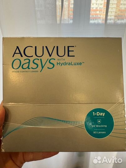 Линзы acuvue oasys one day 1,5