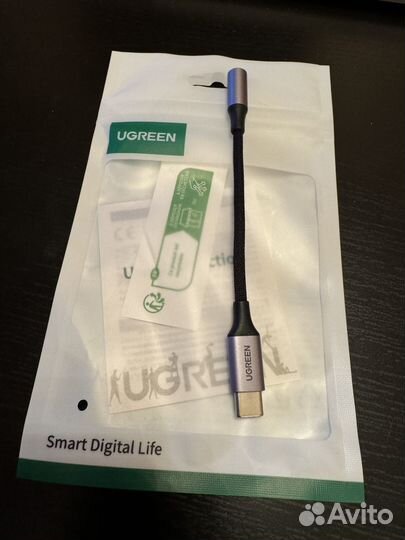 Адаптер ugreen USB-C - 3,5 Aux наушники