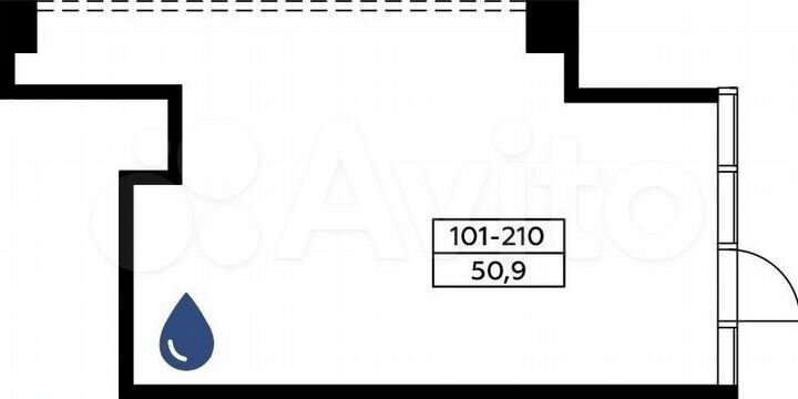 Аренда, торговое помещение, площадь 50.9 кв.м