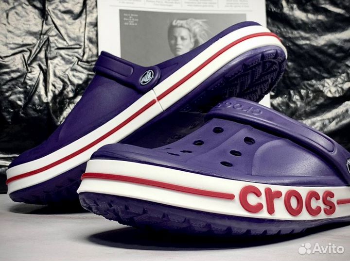 Crocs сабо фиолетовые 44-45 размер